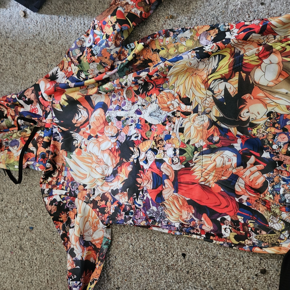 Colorful Anime Graphic Hoodie